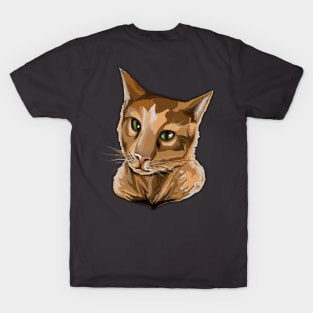 Orange Cat Art T-Shirt
